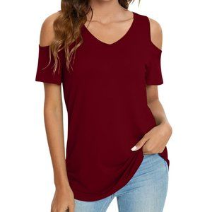 Cold Shoulder Short Sleeve